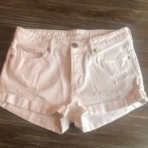 White jean short